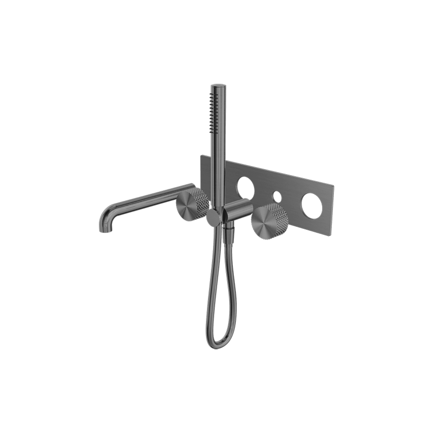 Opal Shower System With Spout 230mm Kit Graphite