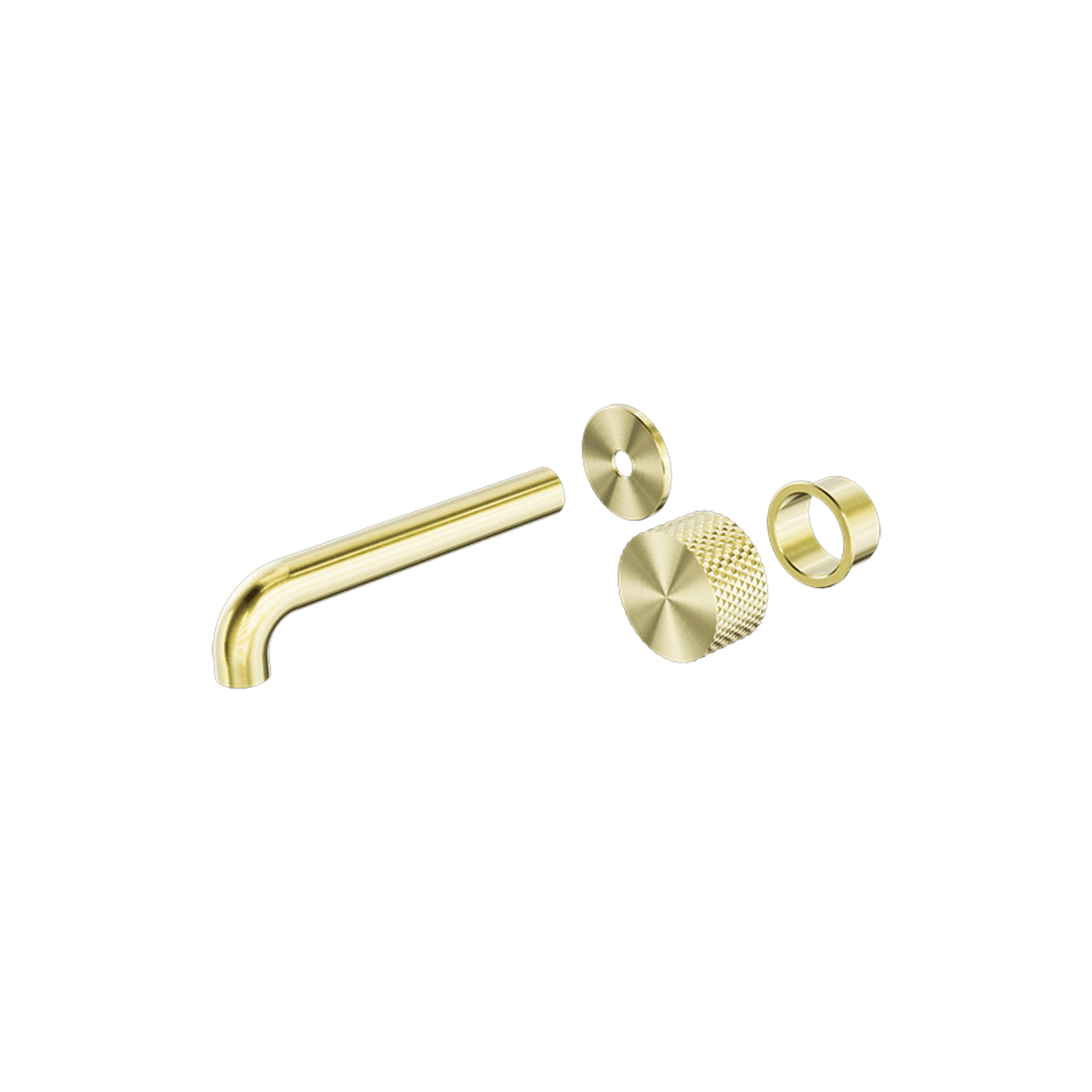 Opal Wall Basin/Bath Set 230mm Kit Brushed Gold