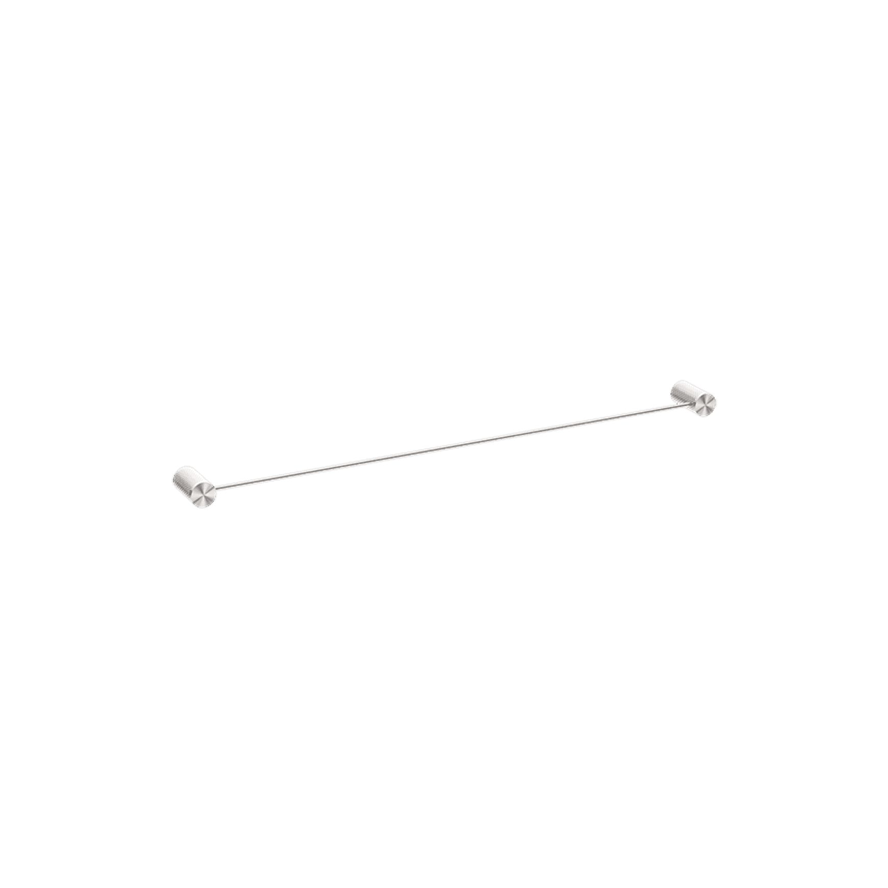 Opal Single Towel Rail 800mm Brushed Nickel