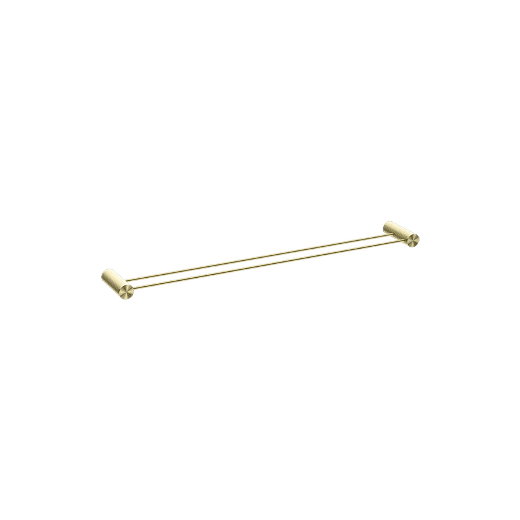 Opal Double Towel Rail 800mm Brushed Gold