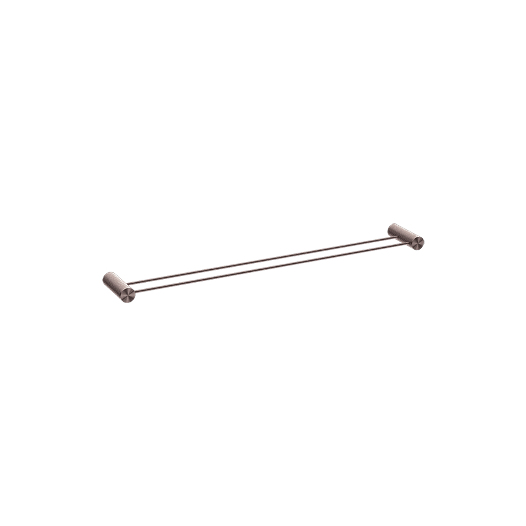 Opal Double Towel Rail 800mm Brushed Bronze