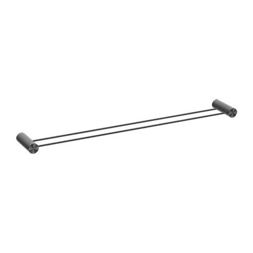 Opal Double Towel Rail 800mm Graphite