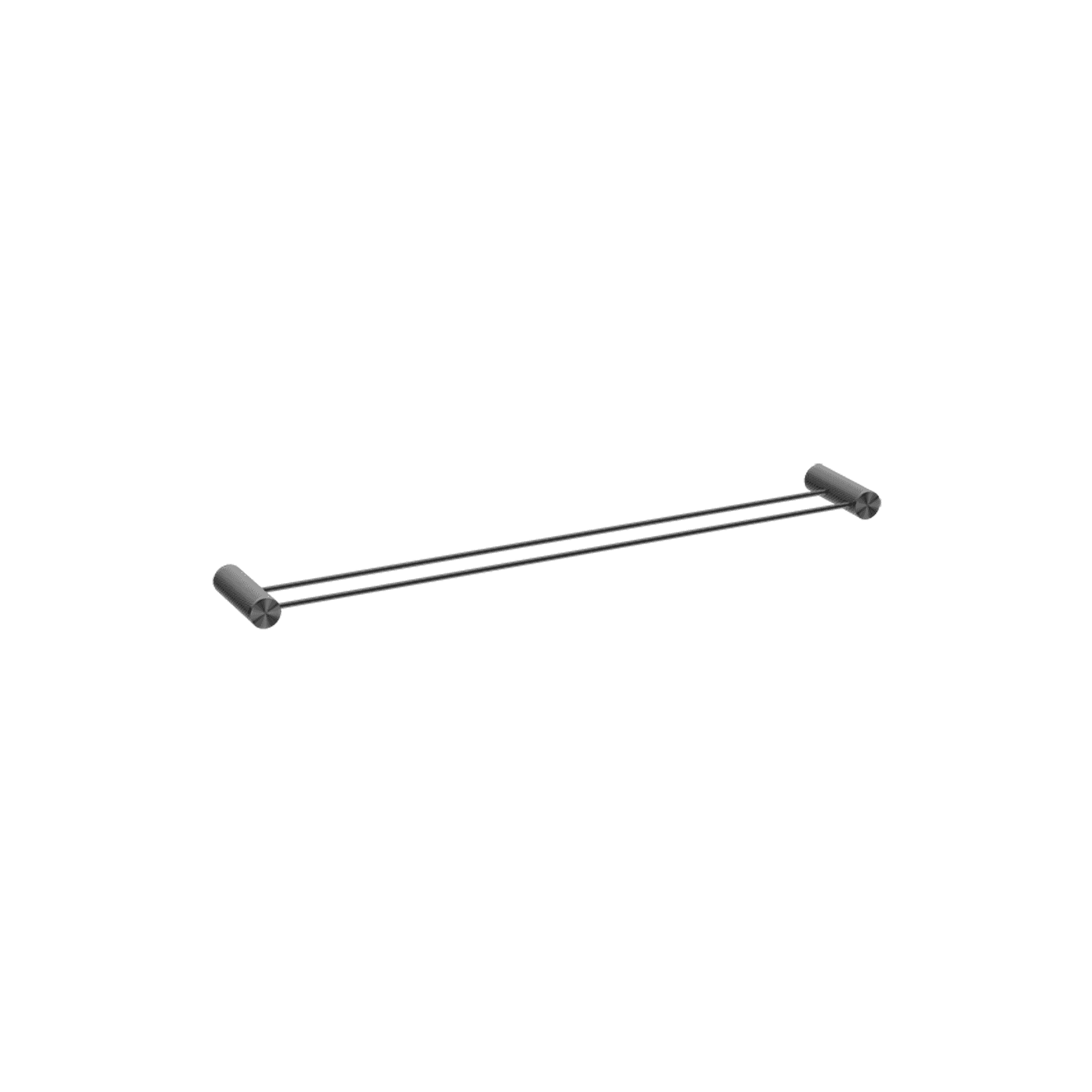 Opal Double Towel Rail 800mm Graphite