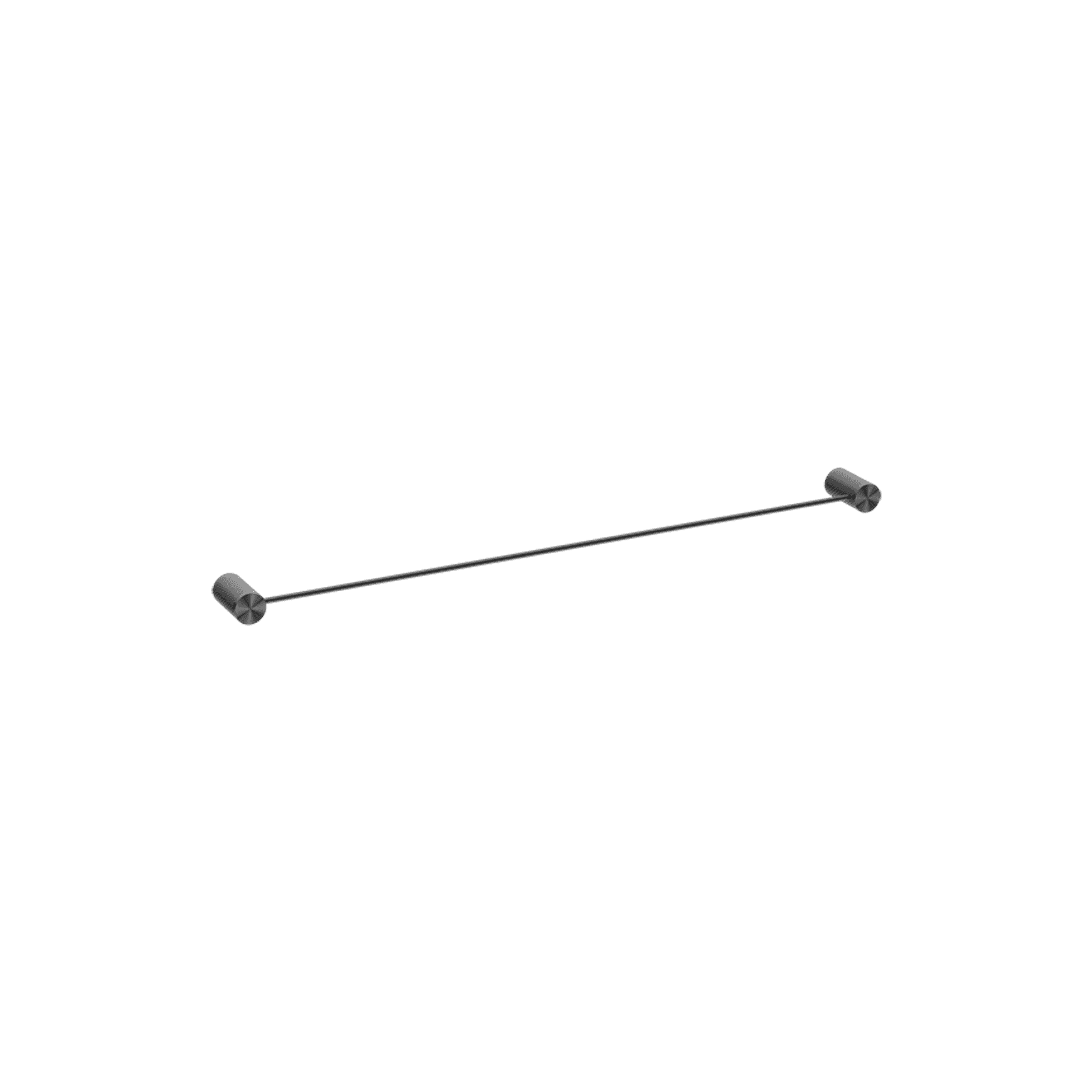Opal Single Towel Rail 800mm Graphite