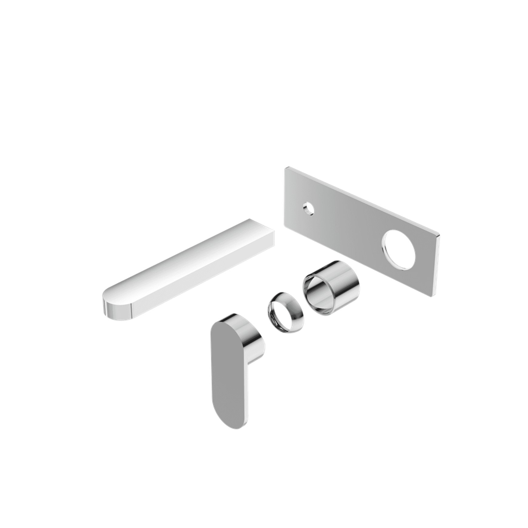 Ecco Wall Basin/Bath Mixer Trim Kits Only Chrome