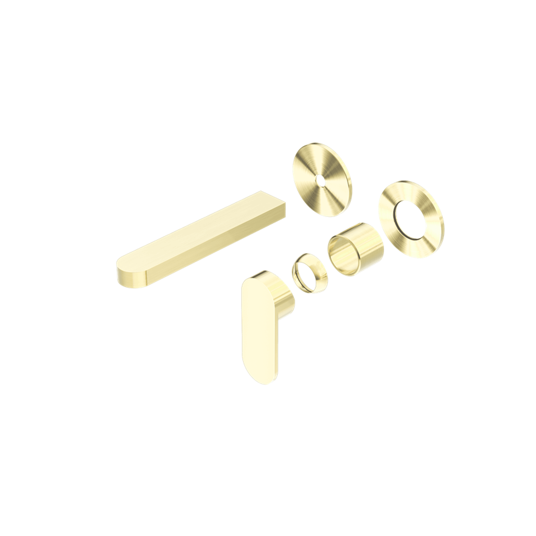 Ecco Wall Basin/Bath Mixer Separate Back Plate Trim Kits Only Brushed Gold