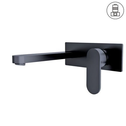 Ecco Wall Basin/Bath Mixer Matte Black