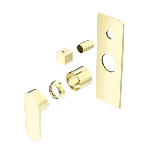 Ecco Shower Mixer With Divertor Trim Kits Only Brushed Gold