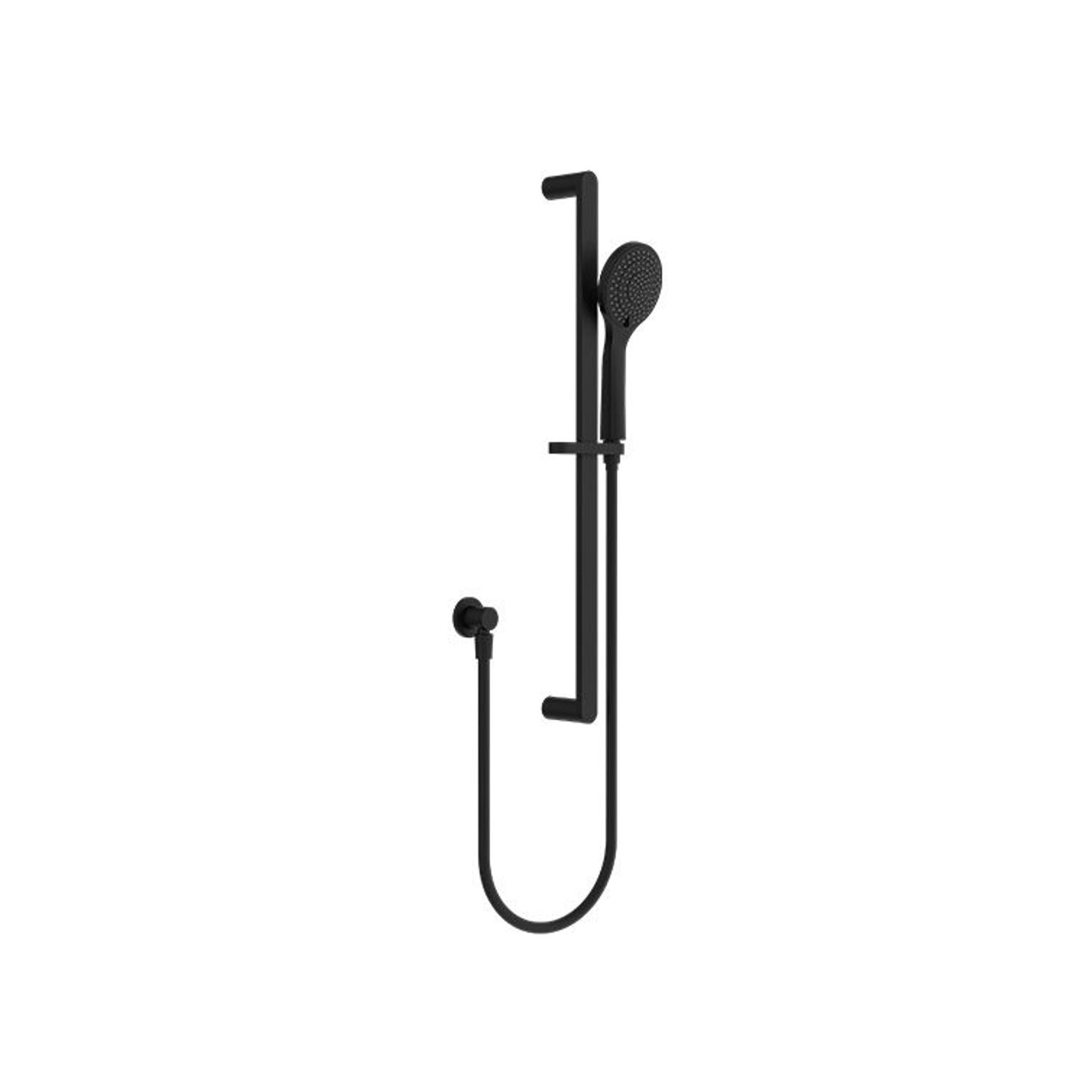 Ecco Shower Rail With Air Shower Matte Black