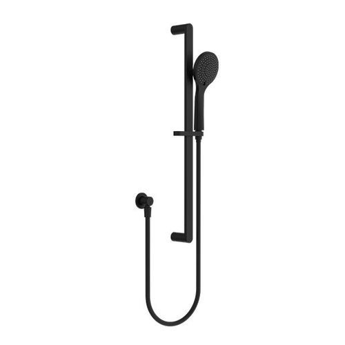 Ecco Shower Rail With Air Shower Matte Black