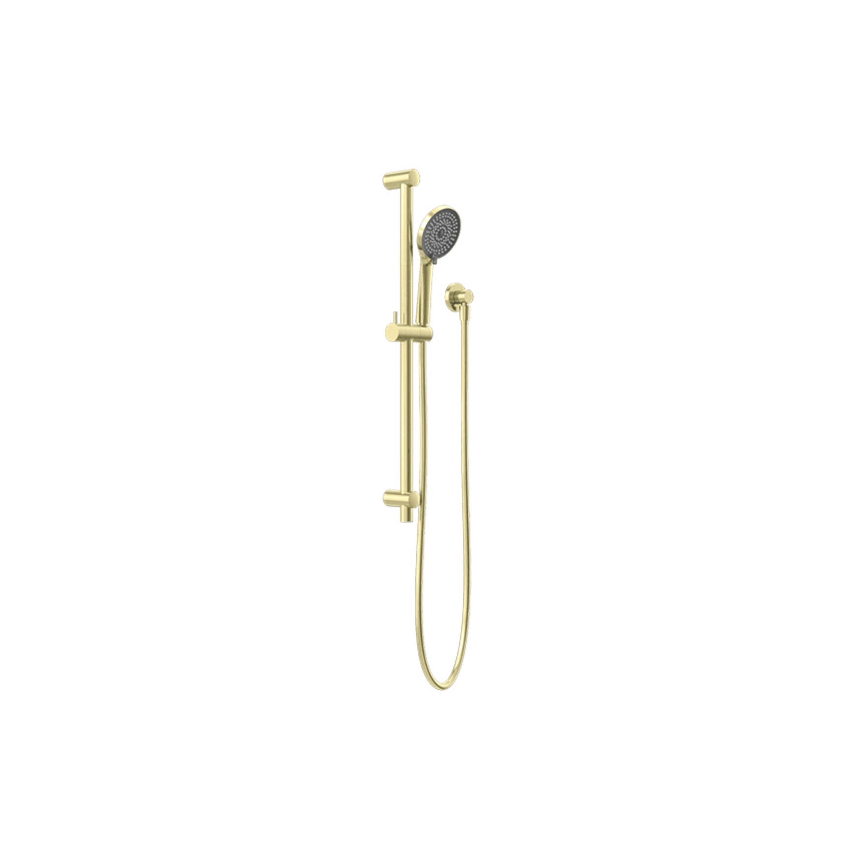 Round Metal Project Rail Shower Brushed Gold