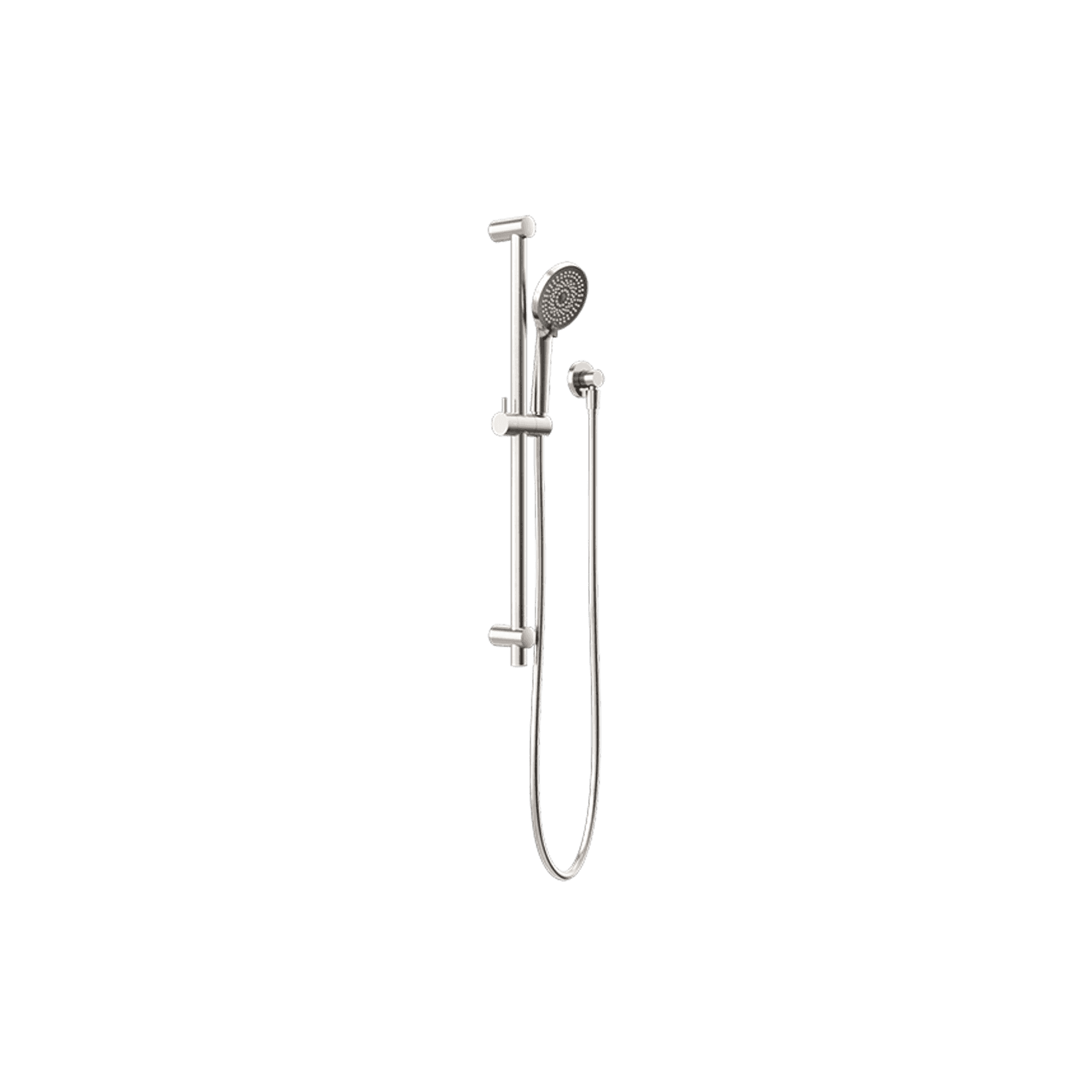 Round Metal Project Rail Shower Brushed Nickel
