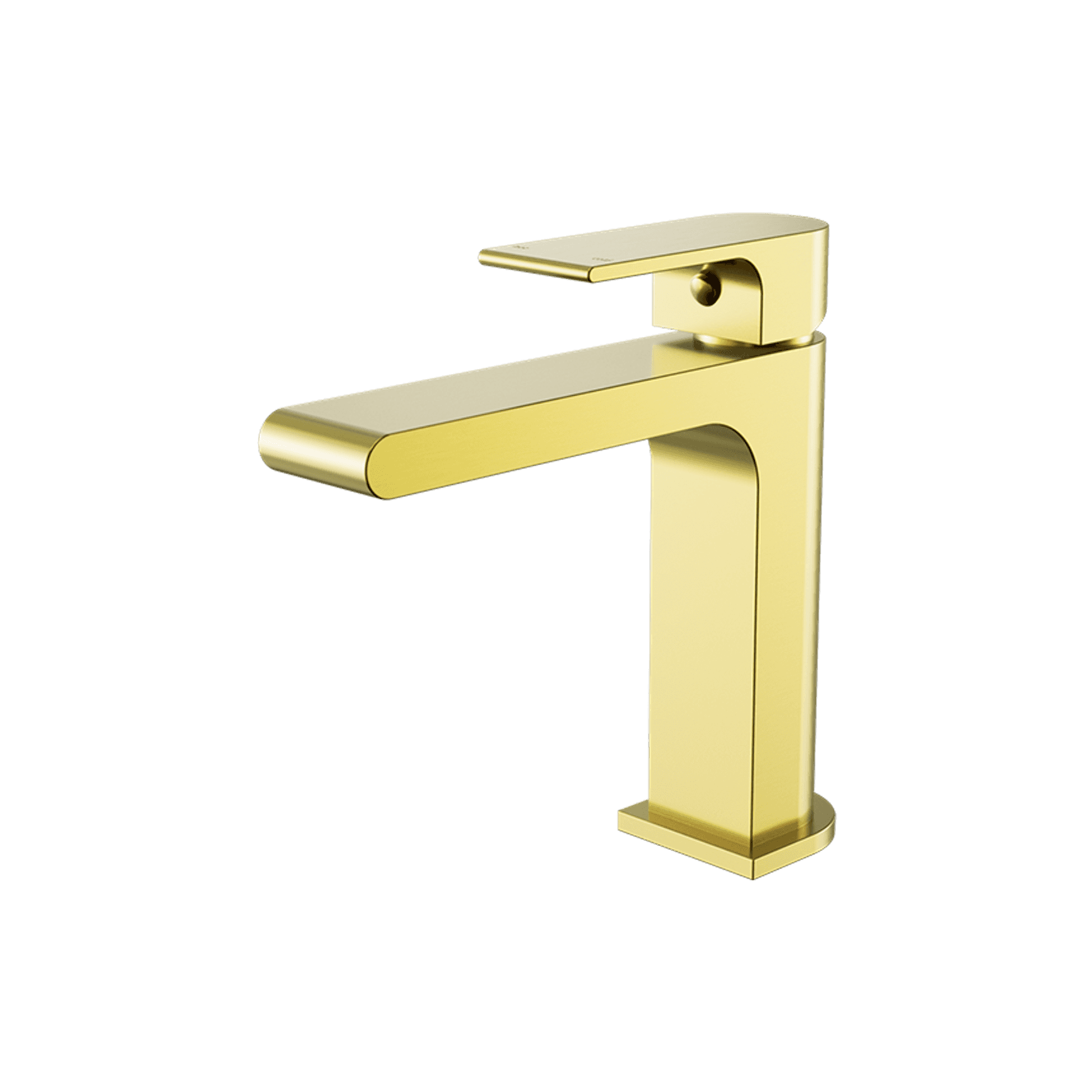 Bianca Basin Mixer Straight Spout | Brushed Gold