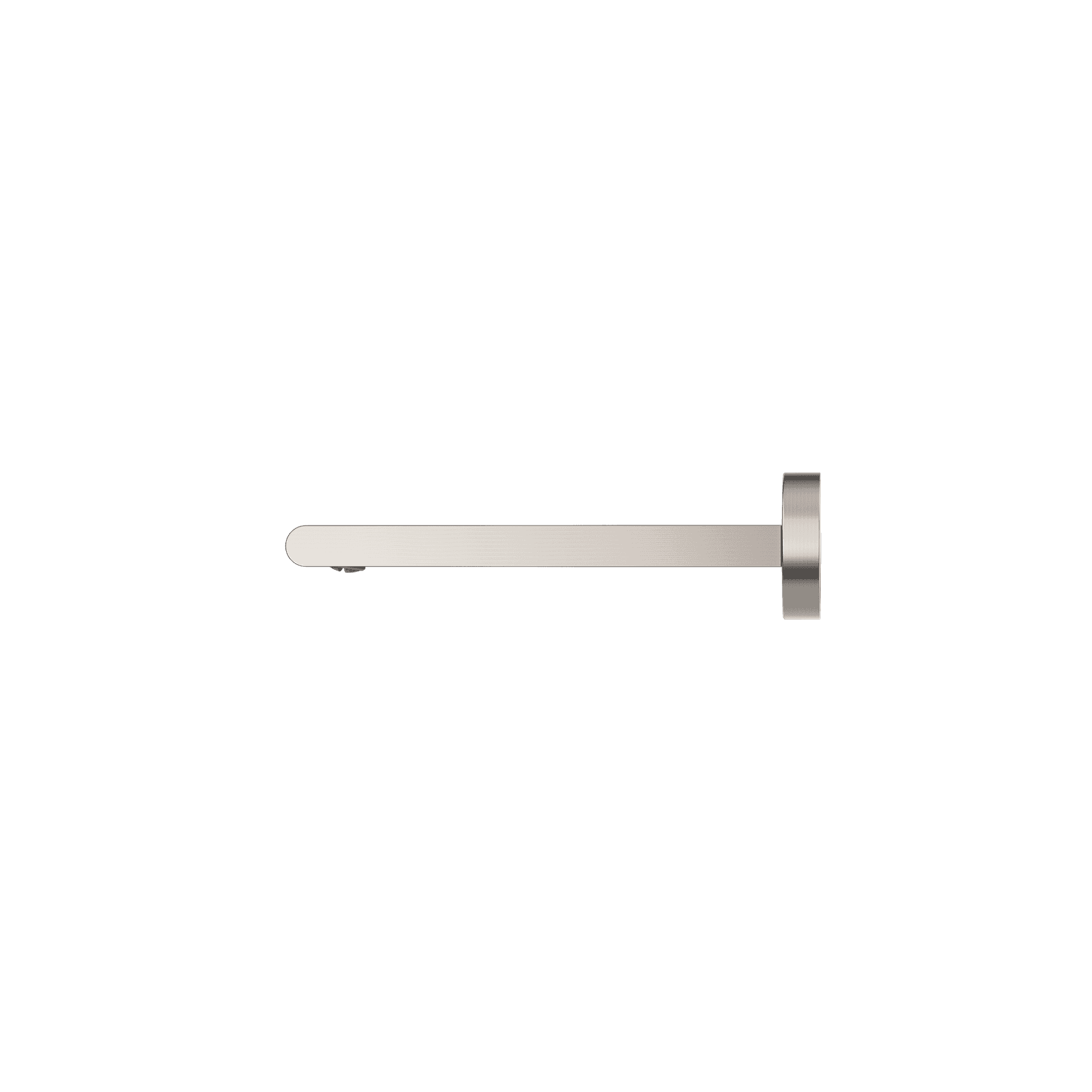 Bianca Fixed Bath Spout 240mm | Brushed Nickel