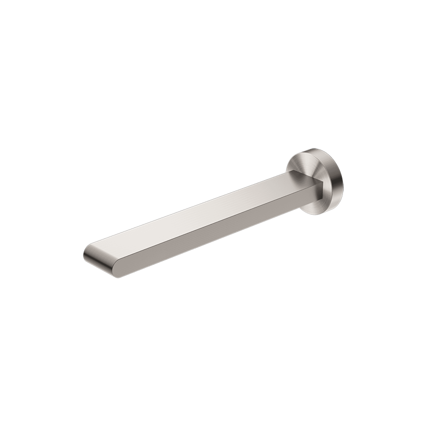 Bianca Fixed Bath Spout 240mm | Brushed Nickel