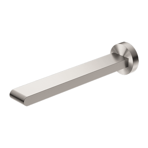Bianca Fixed Bath Spout 240mm | Brushed Nickel
