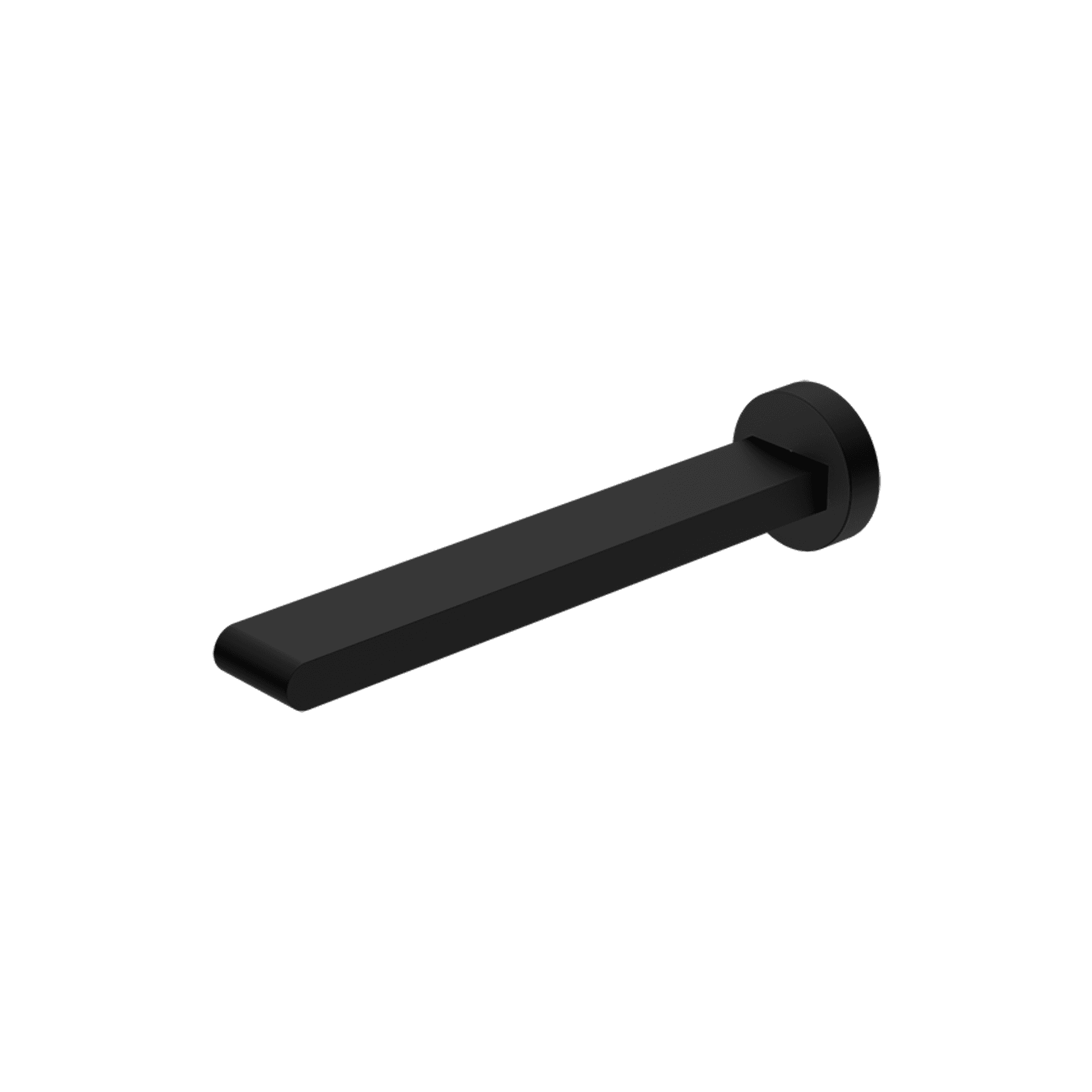 Bianca Fixed Bath Spout 240mm | Matte Black