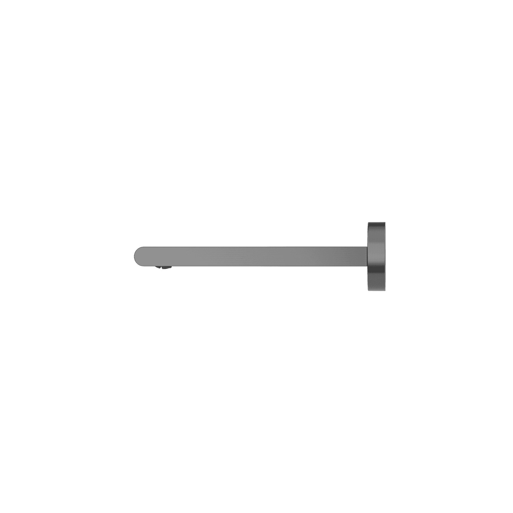 Bianca Fixed Bath Spout 200mm | Gun Metal