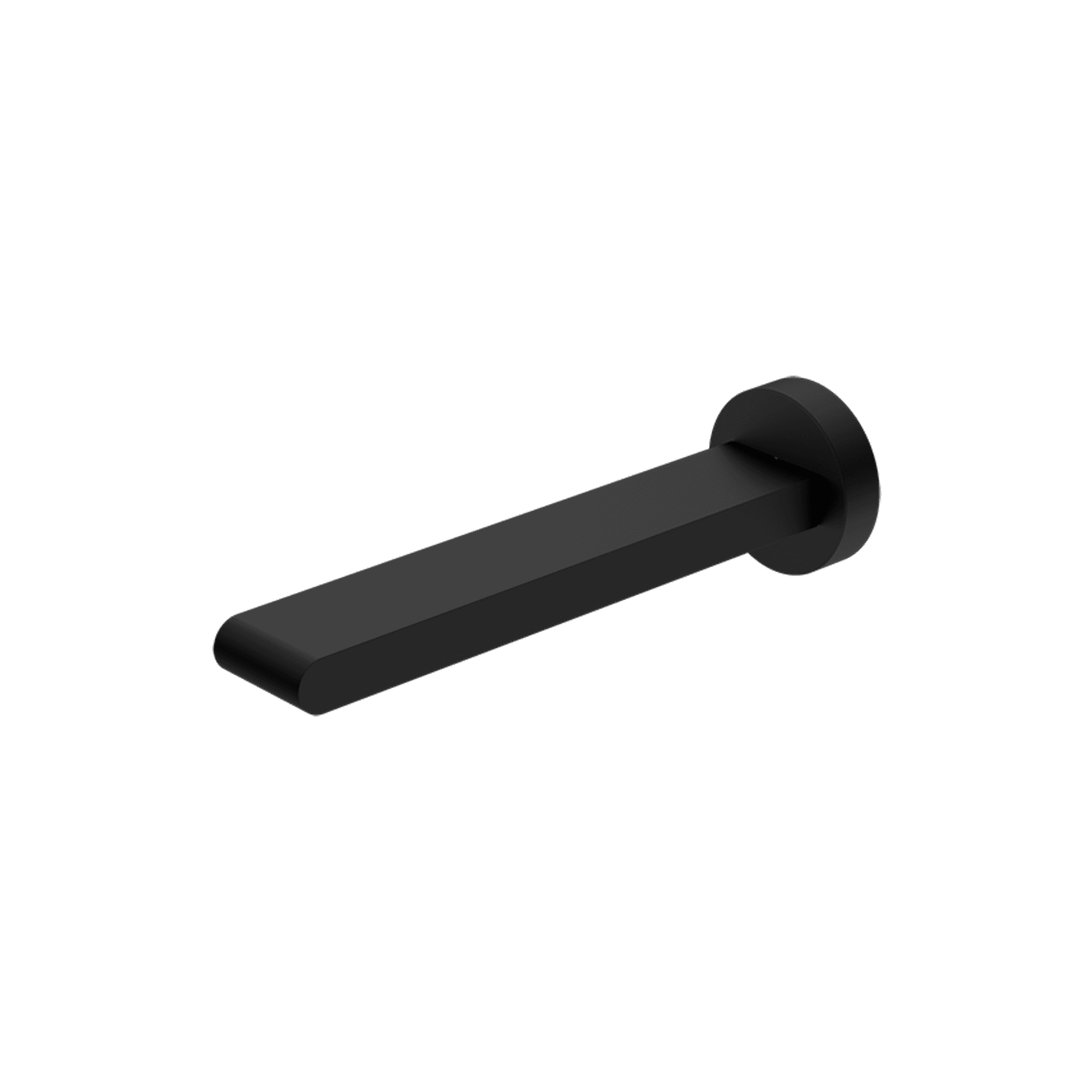 Bianca Fixed Bath Spout 200mm | Matte Black