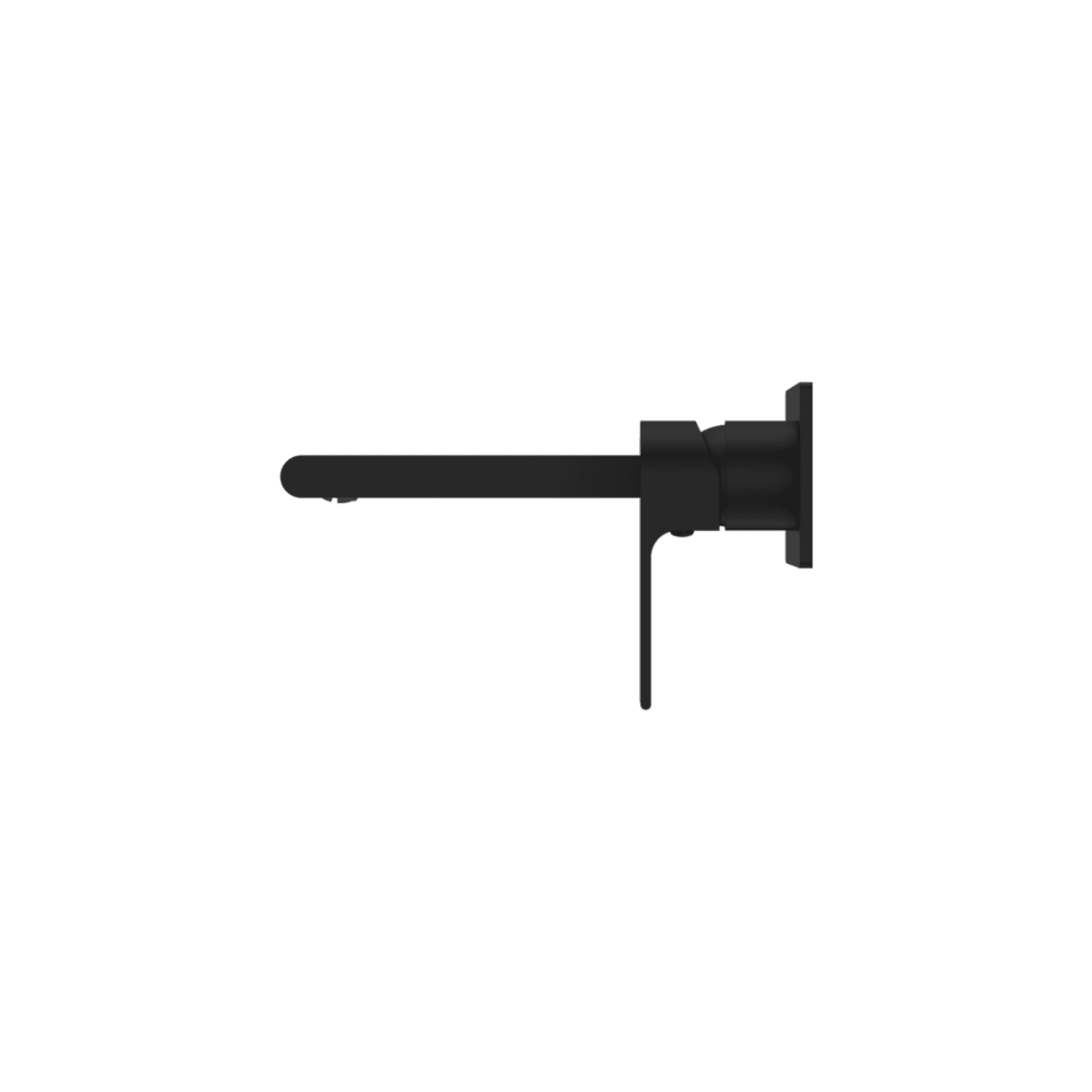 Bianca Wall Basin/Bath Mixer 187mm | Matte Black