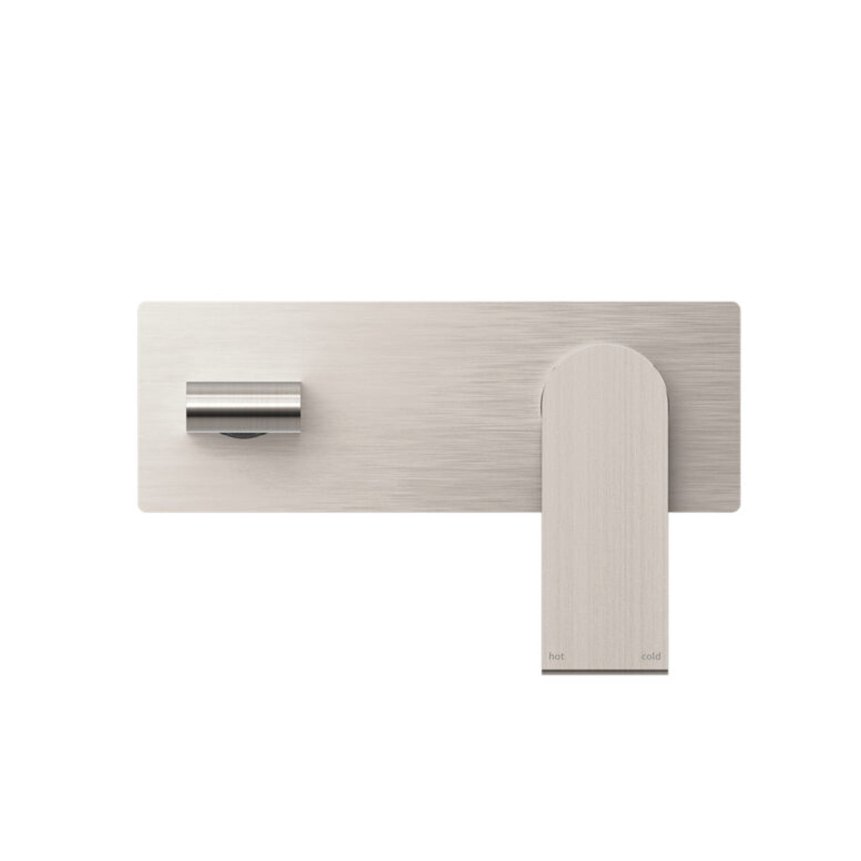 Bianca Wall Basin/Bath Mixer 187mm | Brushed Nickel