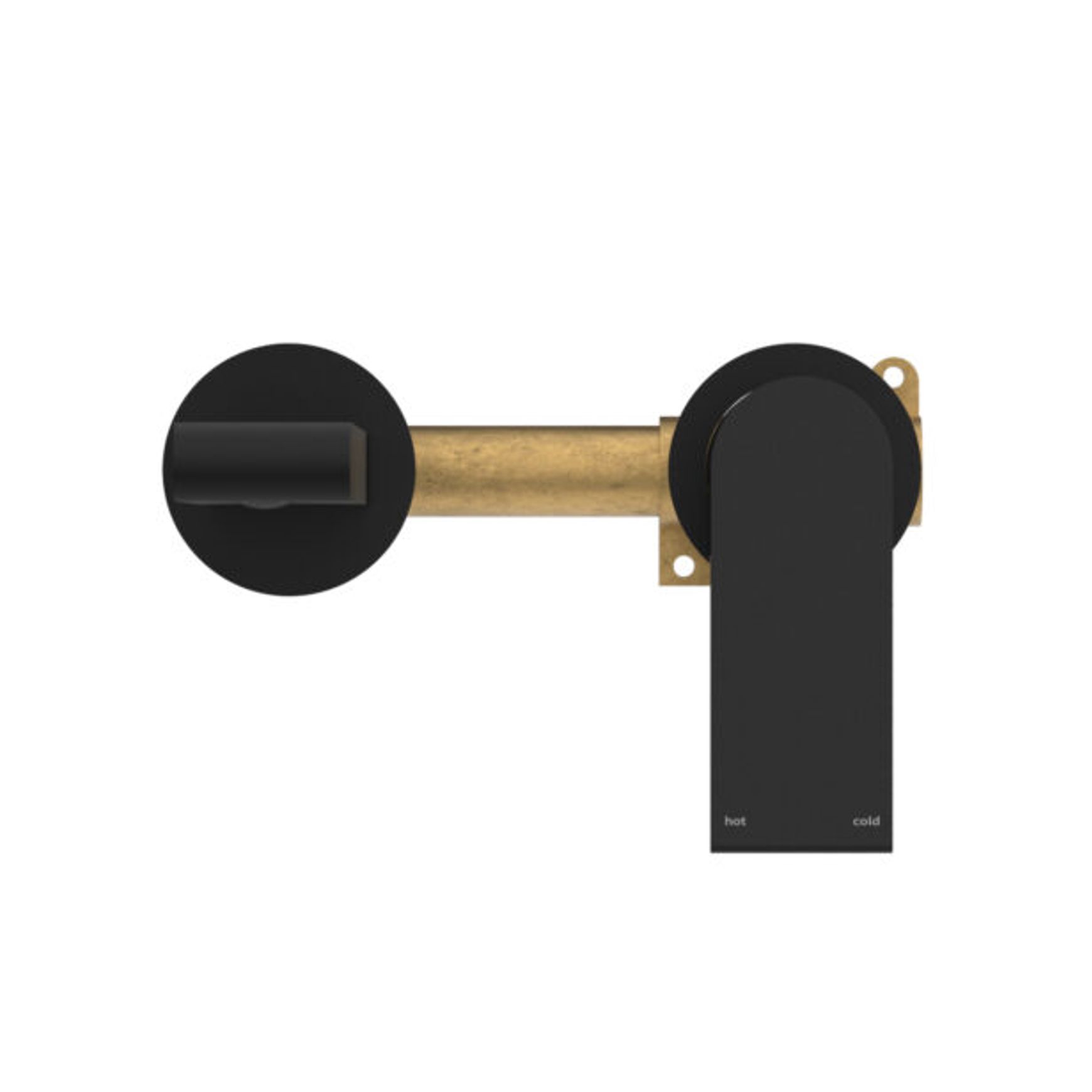 Bianca Basin/Bath Mixer Back Plate 230mm | Matte Black