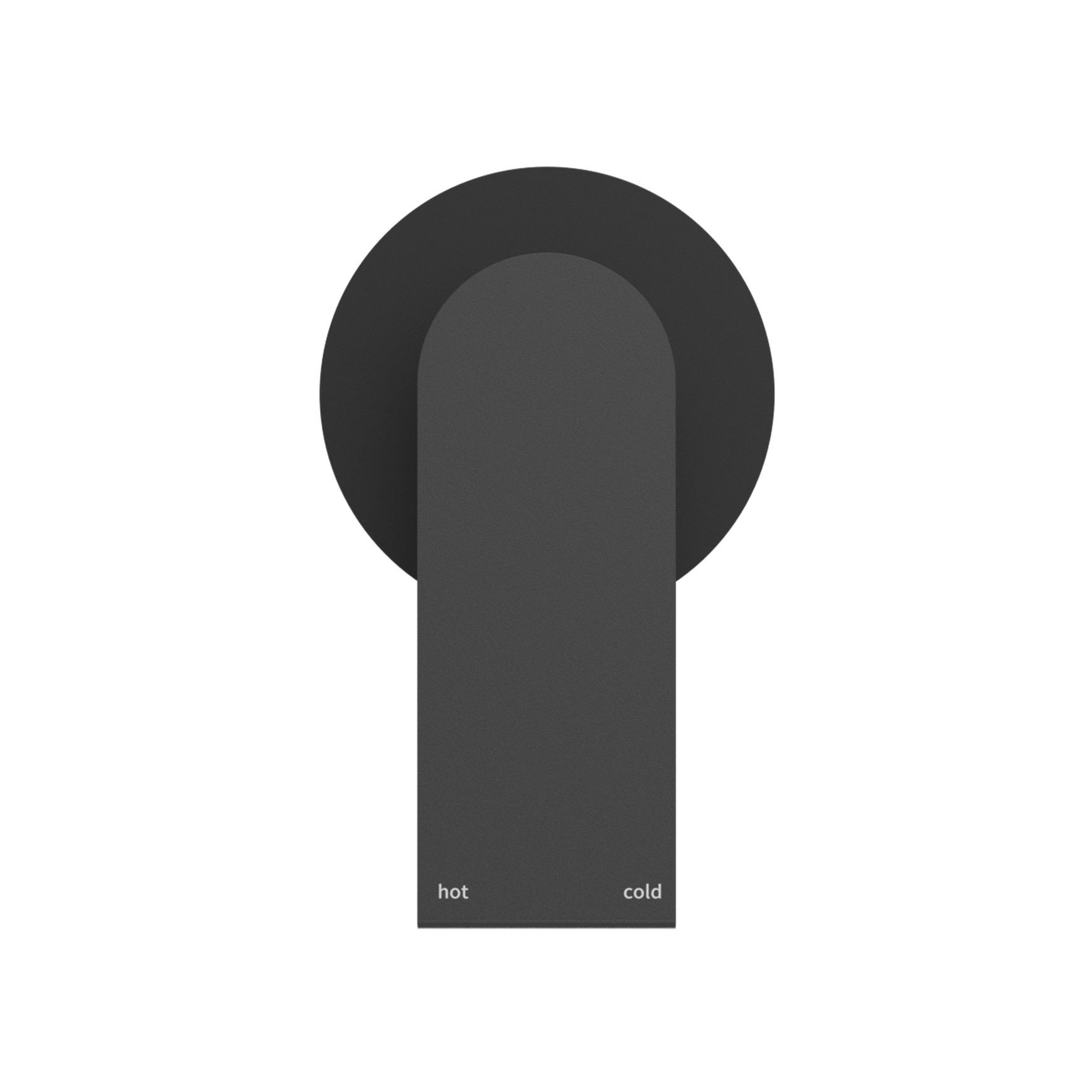Bianca Shower Mixer 80mm Plate | Matte Black