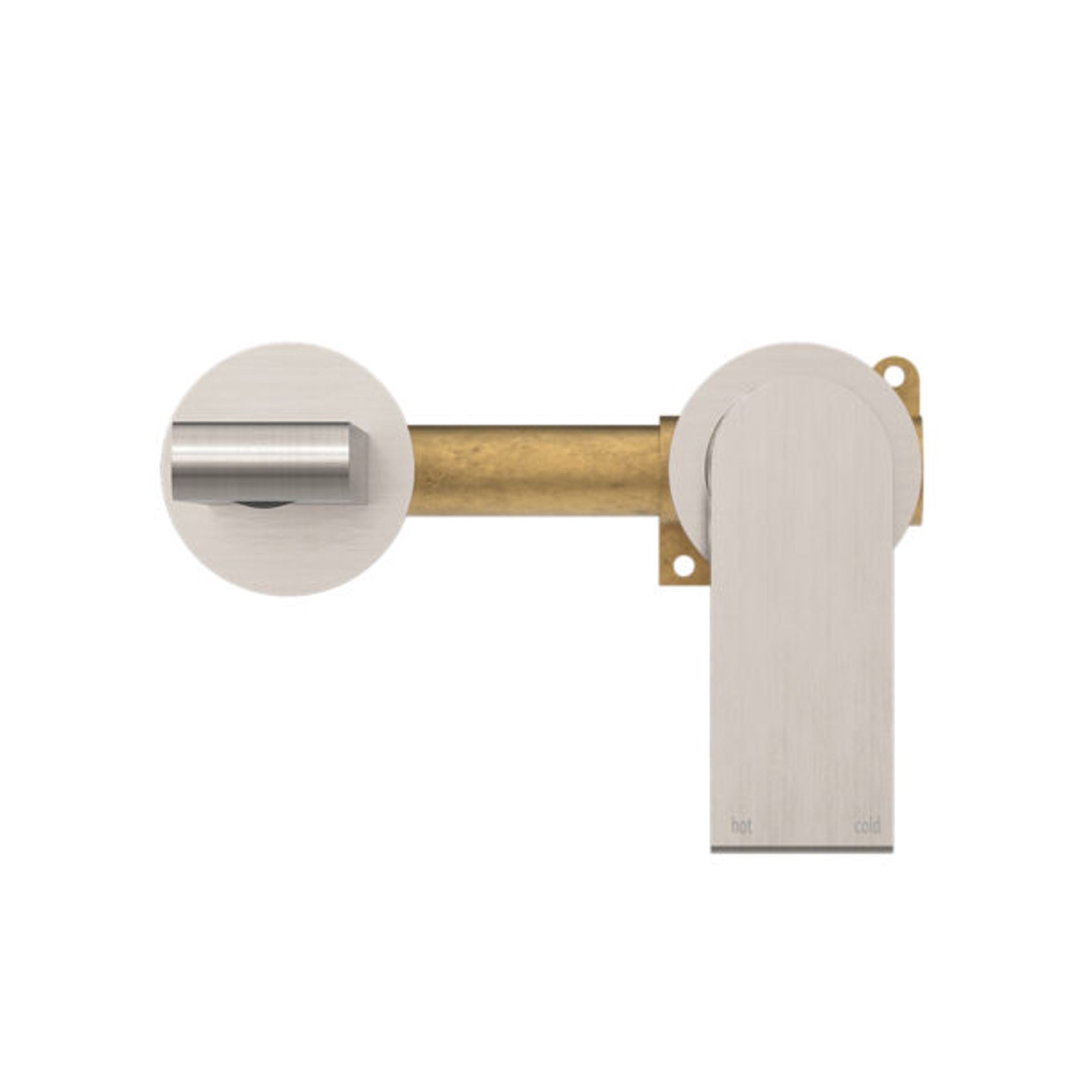Bianca Mixer Separate Back Plate 187mm | Brushed Nickel