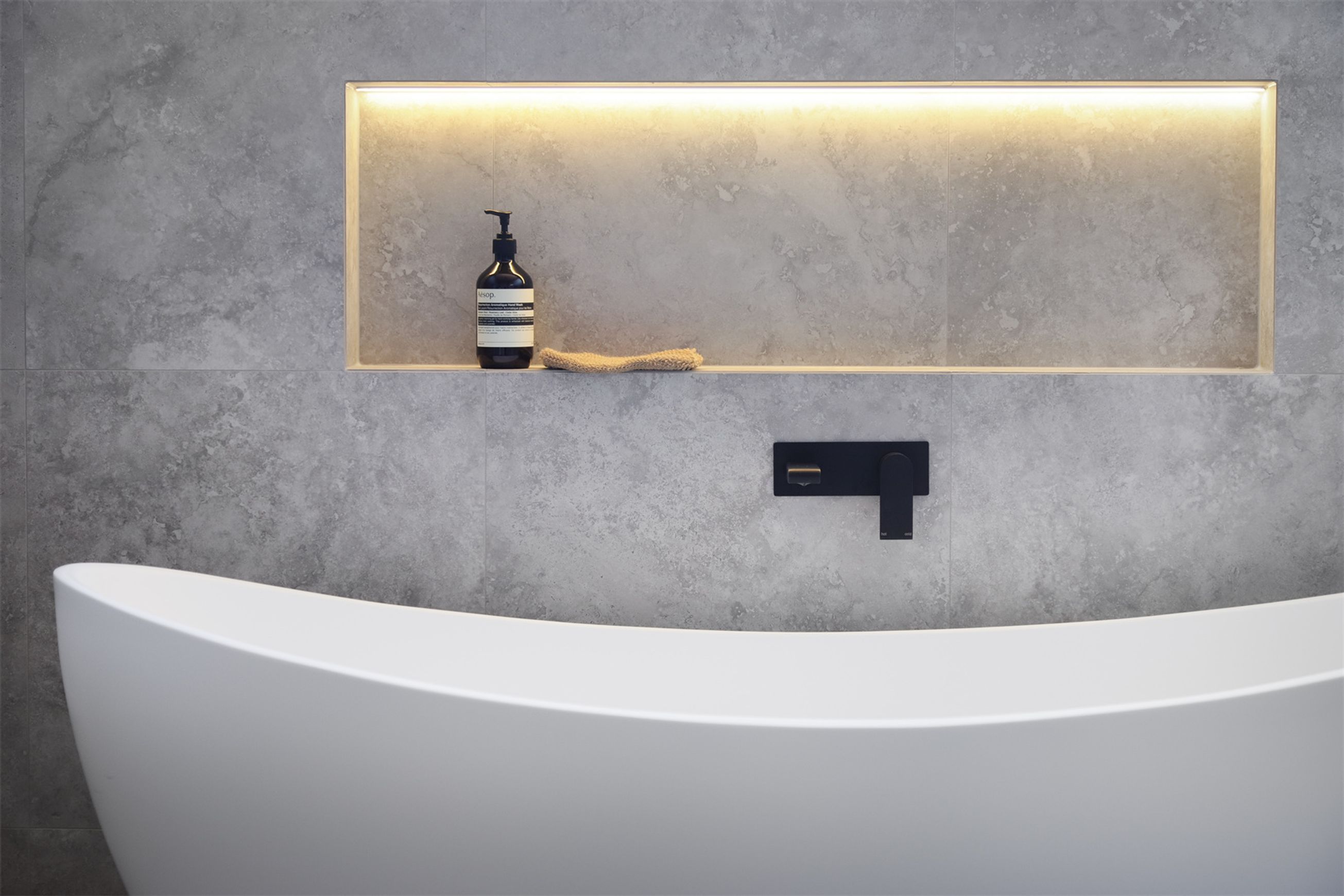 Bianca Basin/Bath Mixer 230mm | Matte Black