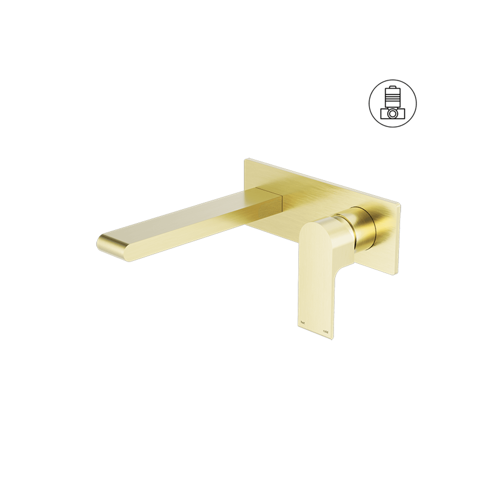 Bianca Basin/Bath Mixer 230mm | Brushed Gold