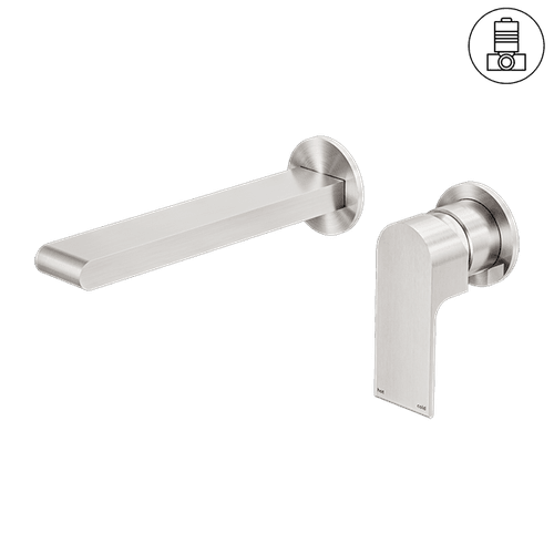 Bianca Basin/Bath Mixer Back Plate 230mm | Brushed Nickel
