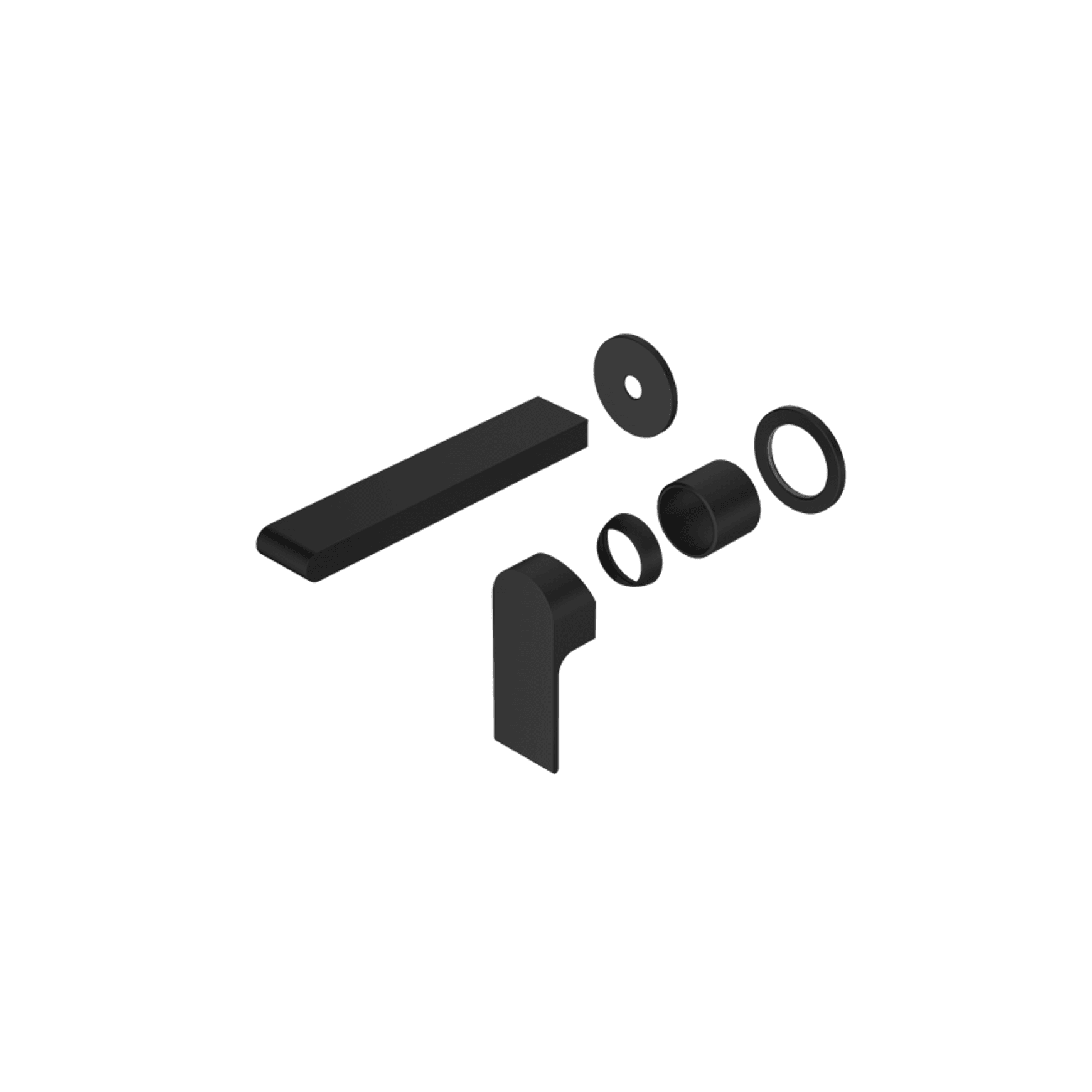 Bianca Mixer Back Plate 187mm Trim Kits | Matte Black