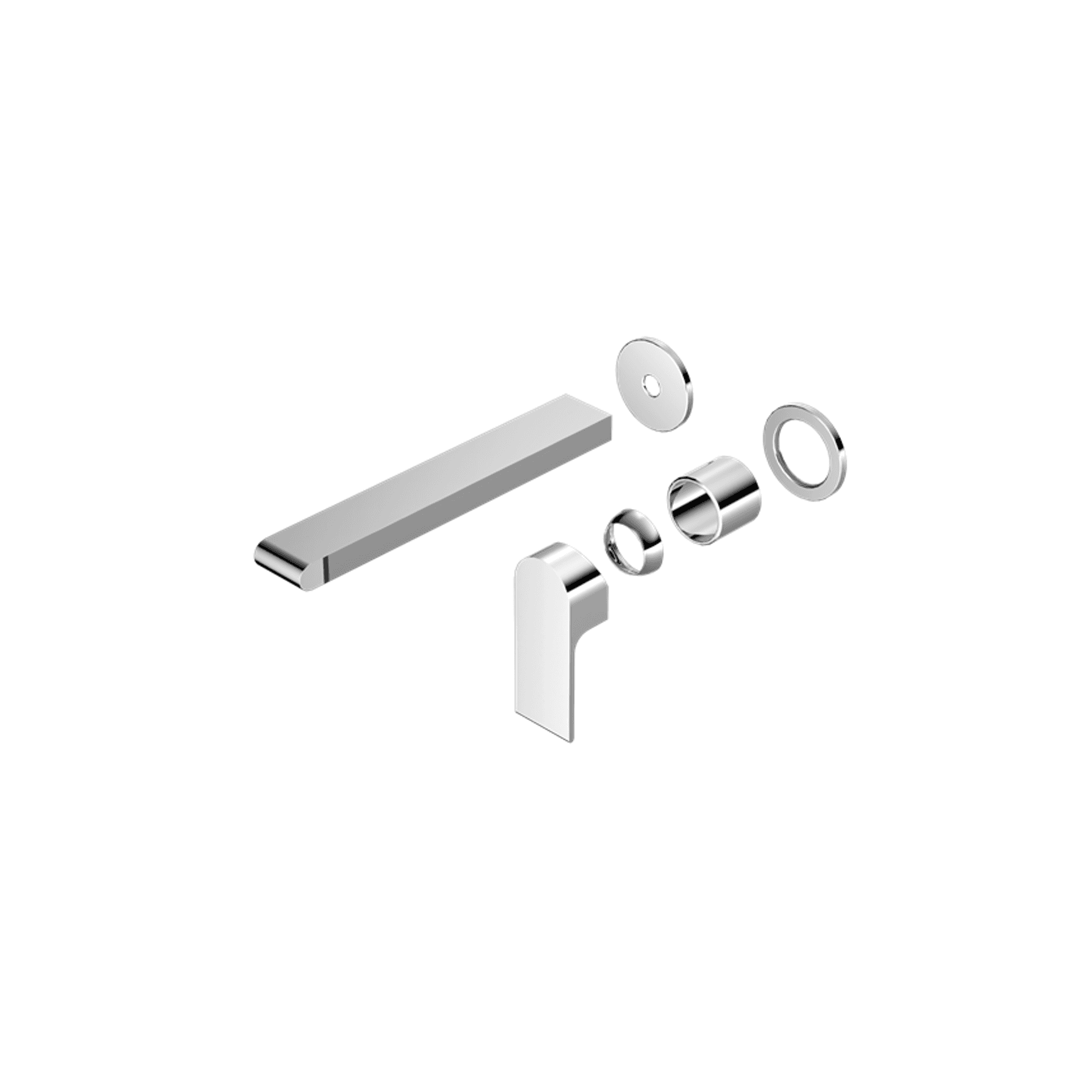 Bianca Wall Basin/Bath Mixer Separate Back Plate 230mm Trim Kits | Chrome
