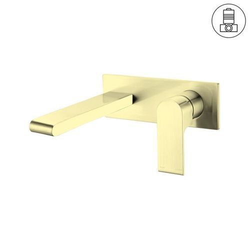 Bianca Wall Basin/Bath Mixer 187mm | Brushed Gold