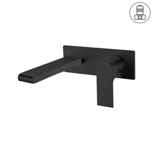 Bianca Wall Basin/Bath Mixer 187mm | Matte Black