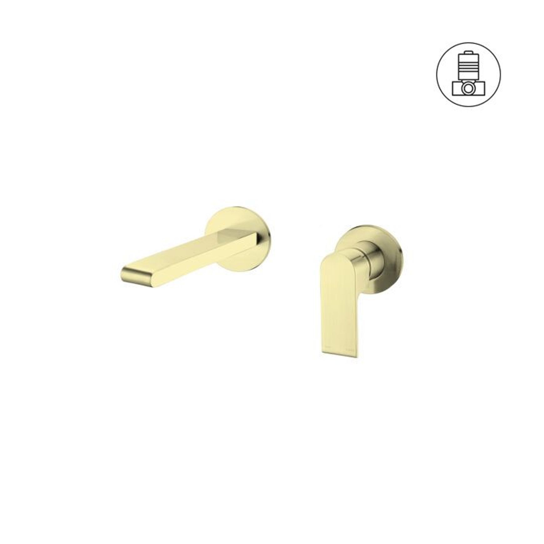 Bianca Mixer Separate Back Plate 187mm | Brushed Gold