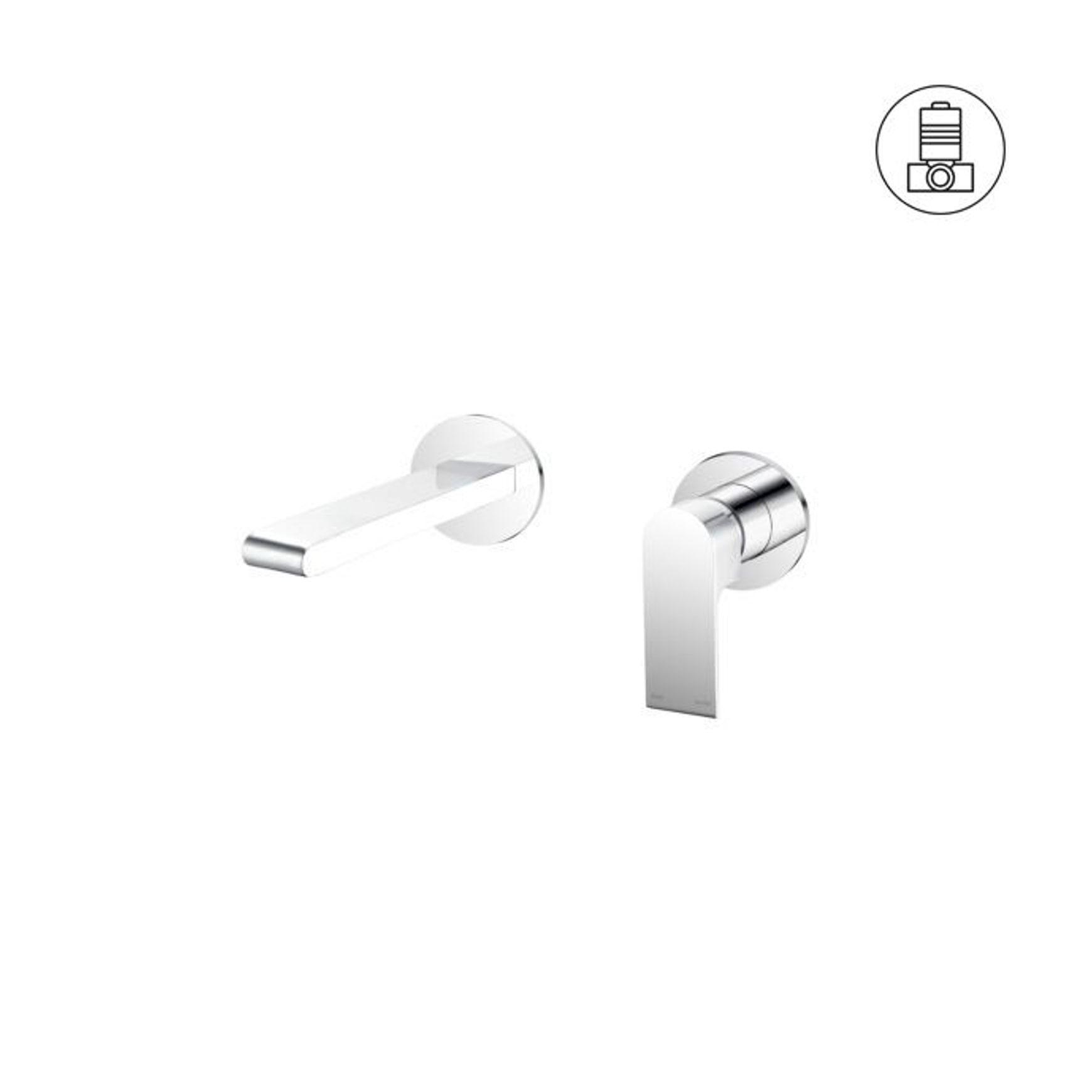 Bianca Mixer Separate Back Plate 187mm | Chrome