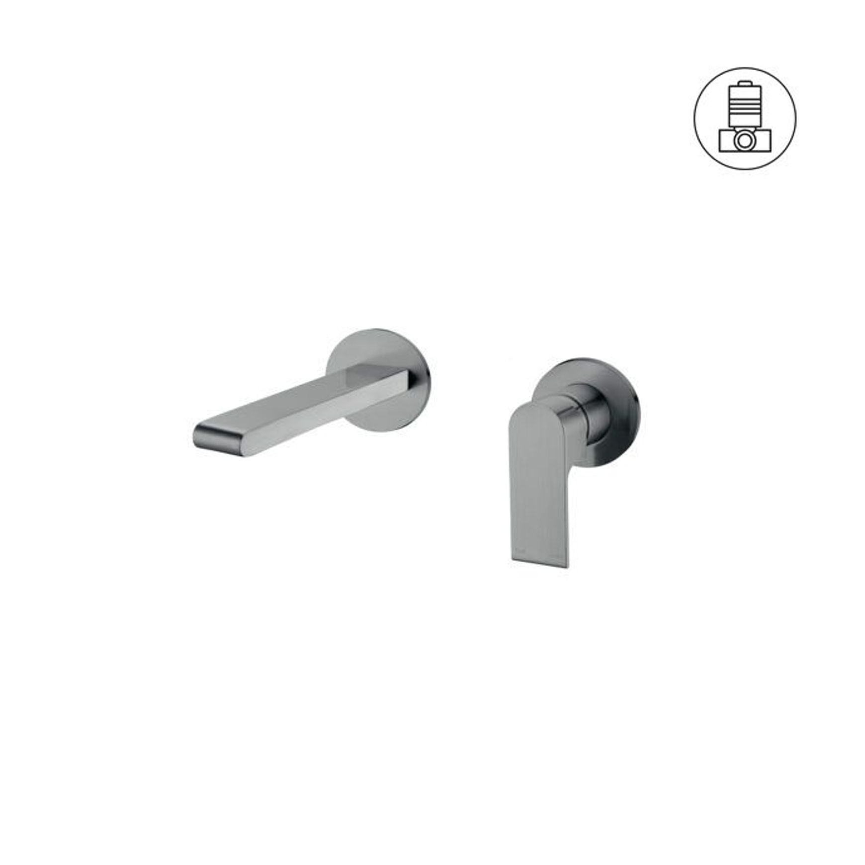 Bianca Mixer Separate Back Plate 187mm | Gun Metal