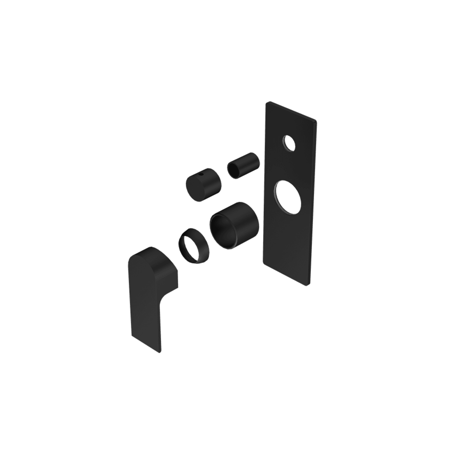 Bianca Shower Mixer & Divertor Trim Kits | Matte Black