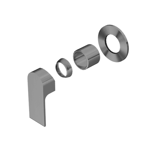 Bianca Shower Mixer 80mm Plate Trim Kits | Gun Metal