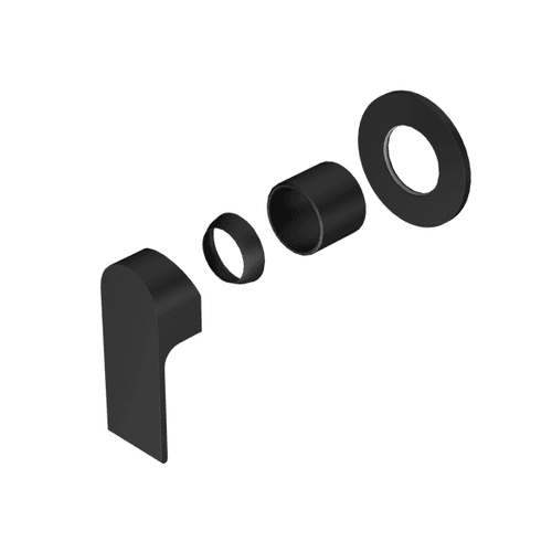 Bianca Shower Mixer 80mm Plate Trim Kits | Matte Black