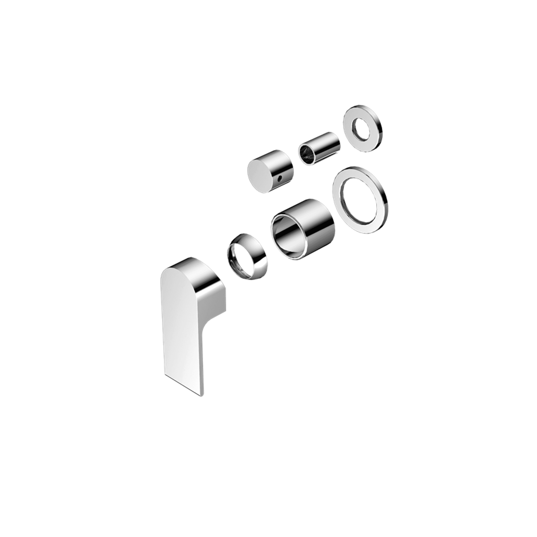 Bianca Shower Mixer & Divertor Back Plate | Chrome
