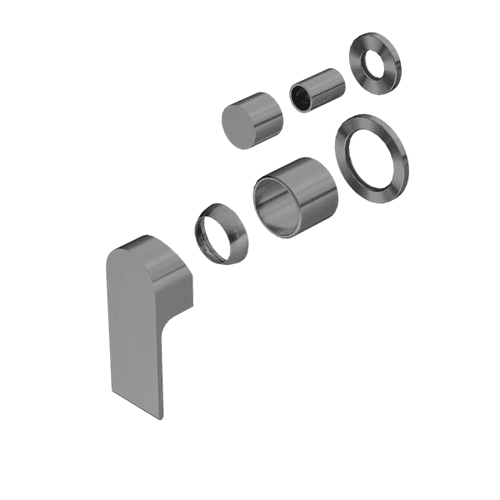 Bianca Shower Mixer & Divertor Back Plate | Gun Metal