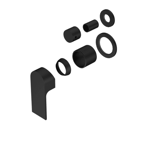 Bianca Shower Mixer & Divertor Back Plate | Matte Black