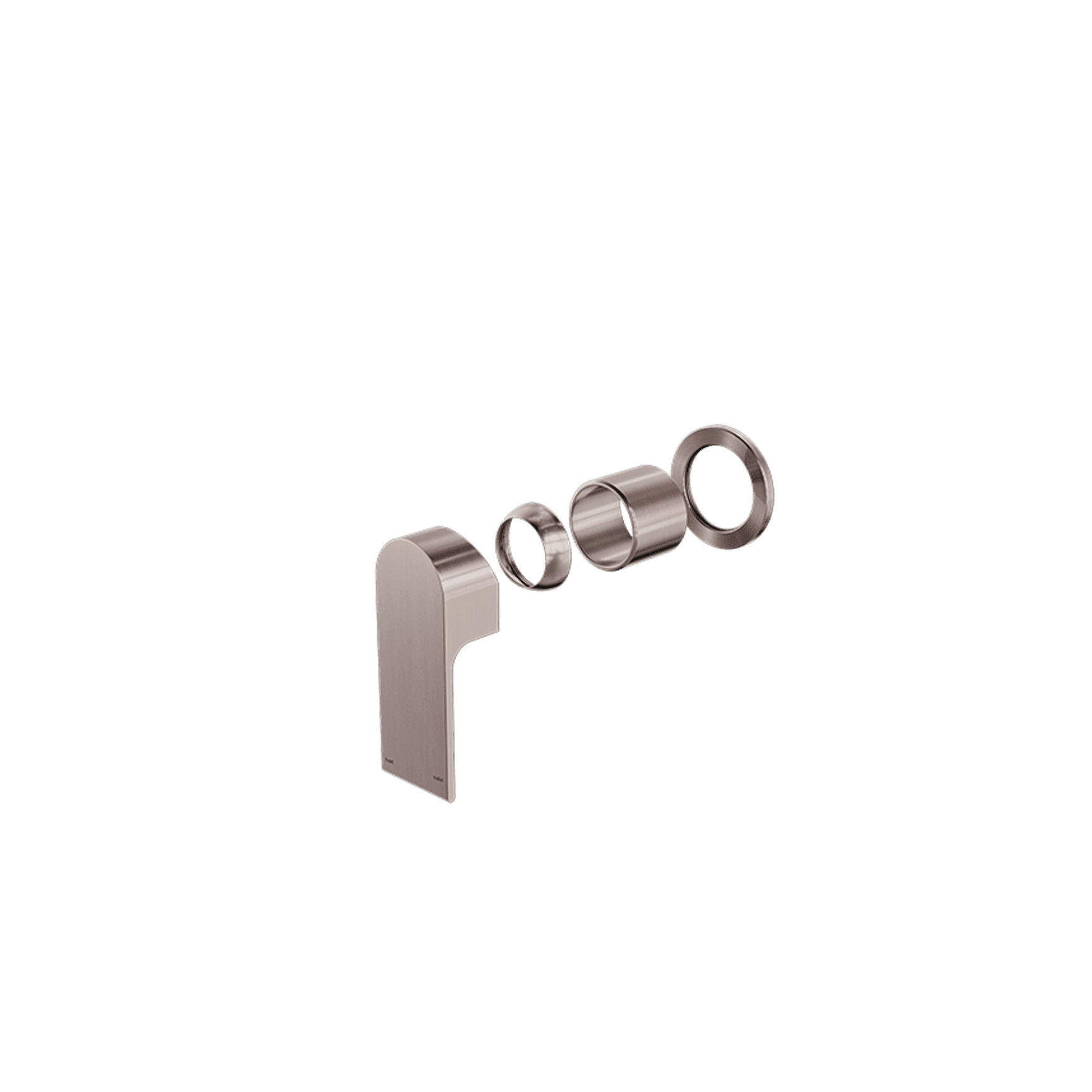 Bianca Shower Mixer 60mm Plate Trim Kits | Brushed Bronze