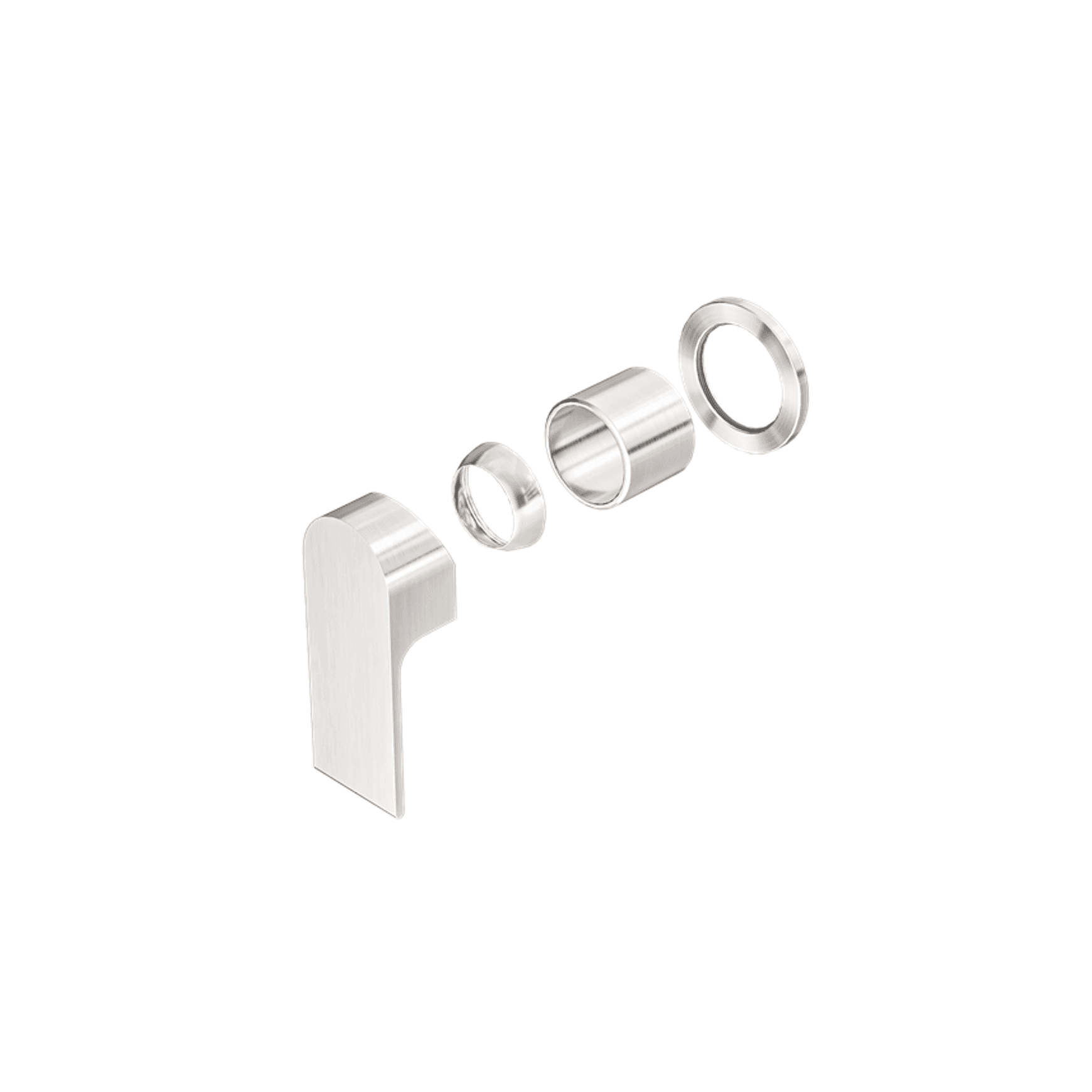 Bianca Shower Mixer 60mm Plate Trim Kits | Brushed Nickel