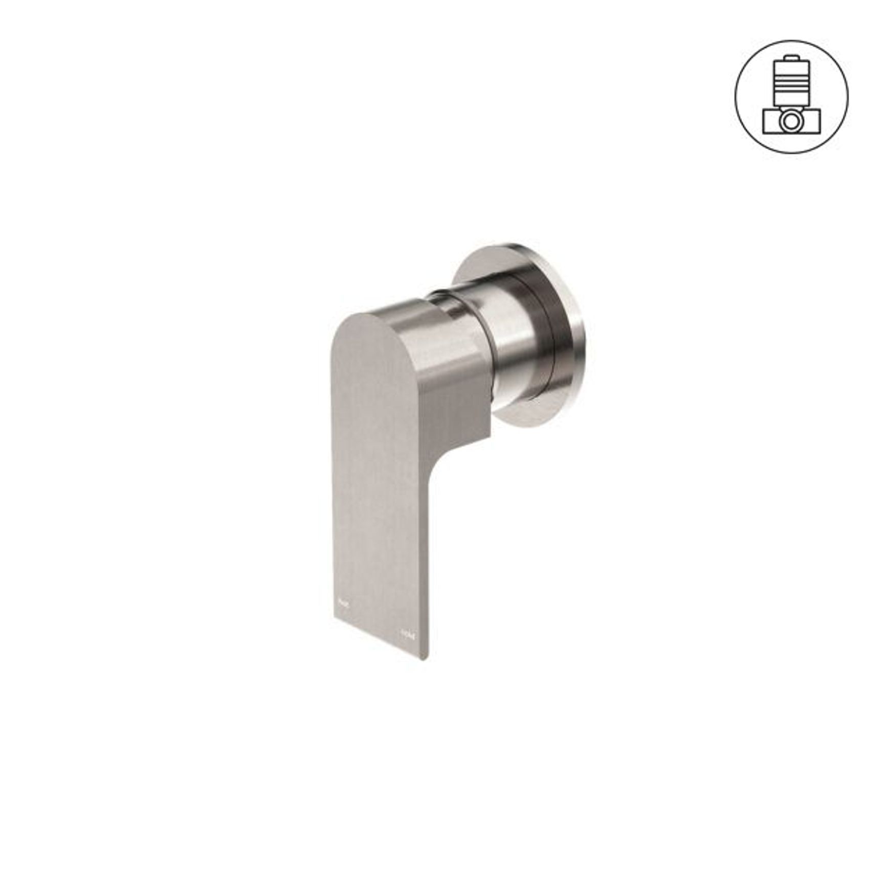 Bianca Shower Mixer 80mm Plate | Brushed Nickel
