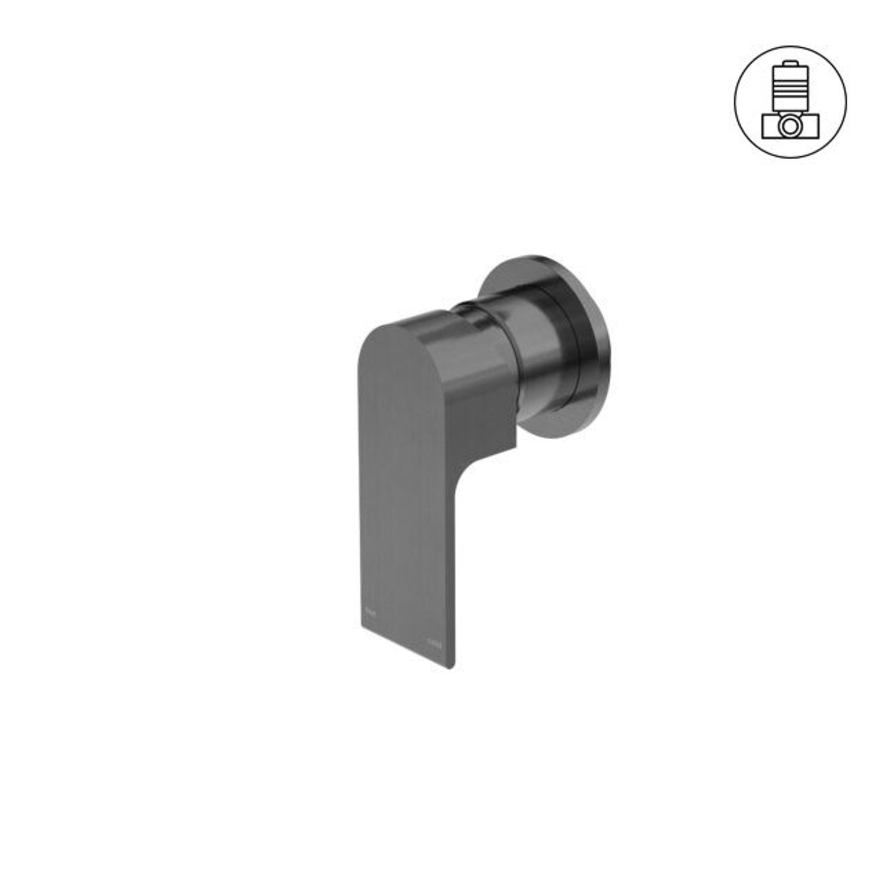 Bianca Shower Mixer 80mm Plate | Gun Metal
