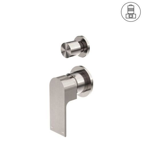 Bianca Shower Mixer & Divertor Back Plate | Brushed Nickel