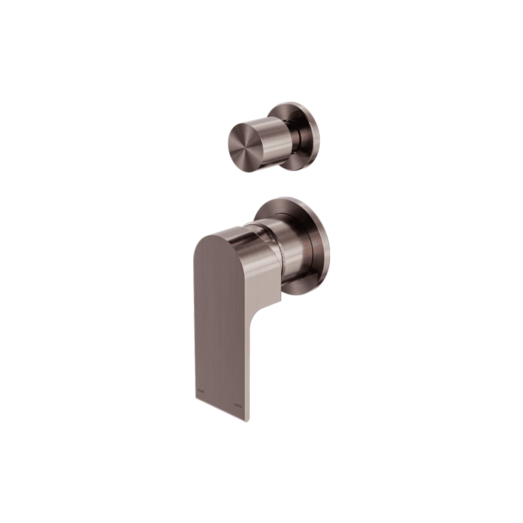 Bianca Shower Mixer & Divertor Back Plate | Brushed Bronze